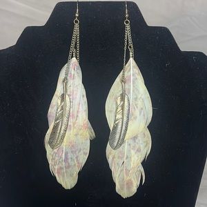 Feather earrings
